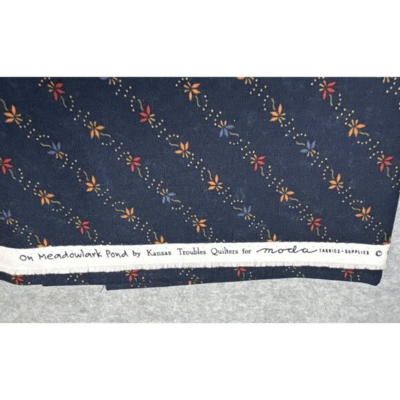 Moda Kansas Troubles On Meadowlark Pond Quilting Fabric Floral Pattern 19"x44" C - Picture 2 of 5